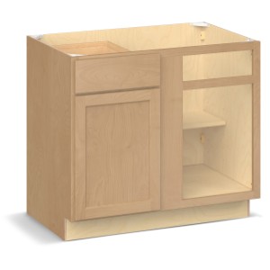 RELIABILT Parkstone II Blind Base, Wheat Stained, 39" W, 1 Door 1 Drawer, Fully Assembled - 641111 | Lowe's Pro Supply